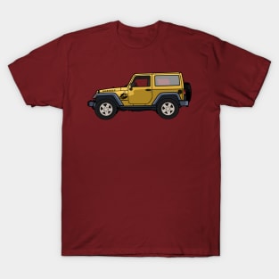 Jeep Wrangler Rubicon 2-door Yellow T-Shirt